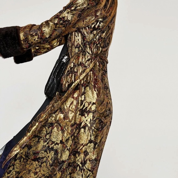 ZARA Small Bloggers FAV Silk Fur Kimono Robe - Picture 2 of 6